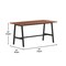 Flash Furniture Redmond 60x30 Conf Tbl w/1in. Thick Dbl Sided Laminate Tbl Top w/PVC and A-Frame Steel Bse, Walnut MT-M6030-WLT-ABF-GG - alternate 2
